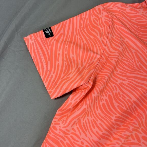 Sunday Swagger boys Golf Shirt Orange/White NWT size M - Picture 5 of 5
